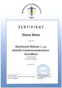 Zertifikat Myofascial Release 17.-19.02.2017